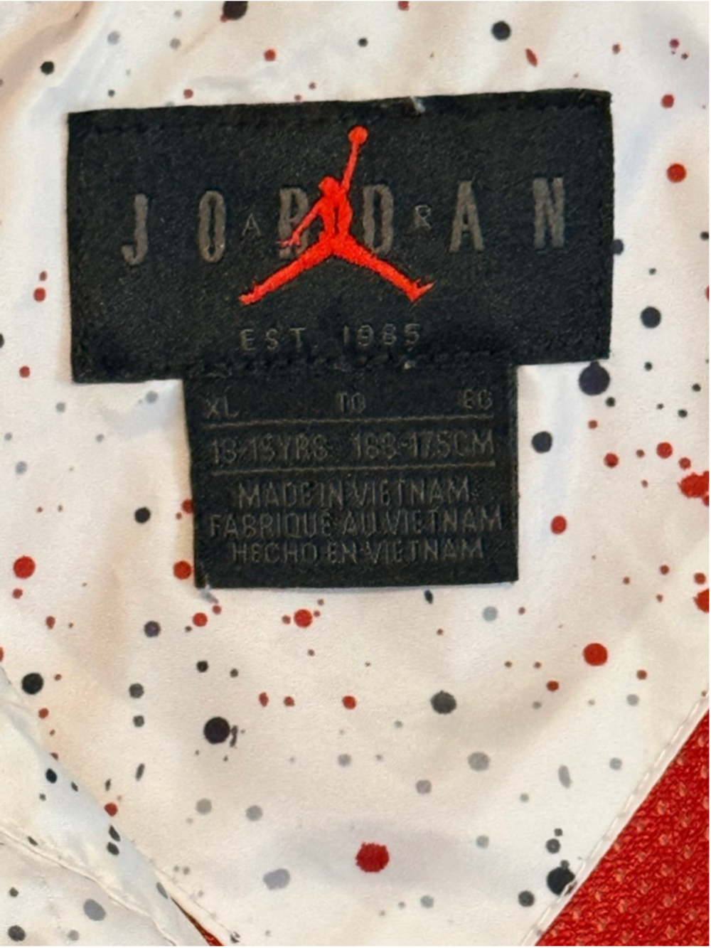 Nike Air Jordan Youth Windbreaker Jumpman Jacket Boy's Sz M Full Zip Hooded - Picture 9 of 9